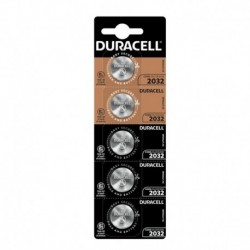 5 piles bouton Duracell CR2032 lithium 3V