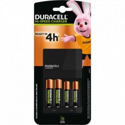 Chargeur Duracell CEF14 avec 2 accus AA et 2 AAA