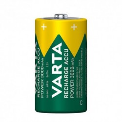 2 piles rechargeables Varta C HR14 3000mAh