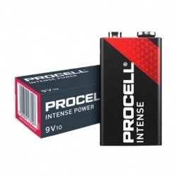 Piles Duracell Procell Intense 9 V 6LR61 – boîte de 10