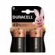 Piles Duracell Basic D LR20 1,5 V – lot de 2