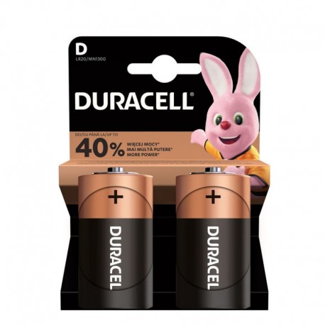 Piles Duracell Basic D LR20 1,5 V – lot de 2