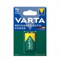 Pile rechargeable Varta format 9 V NiMH 200 mAh – 1 pièce