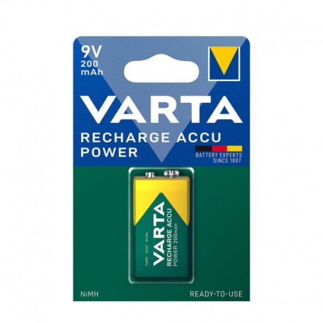 Pile rechargeable Varta format 9 V NiMH 200 mAh – 1 pièce