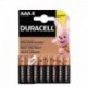 8 piles Duracell Basic AAA LR03 alcalines 1,5V