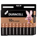18 piles Duracell Basic AA LR6 alcalines 1,5V