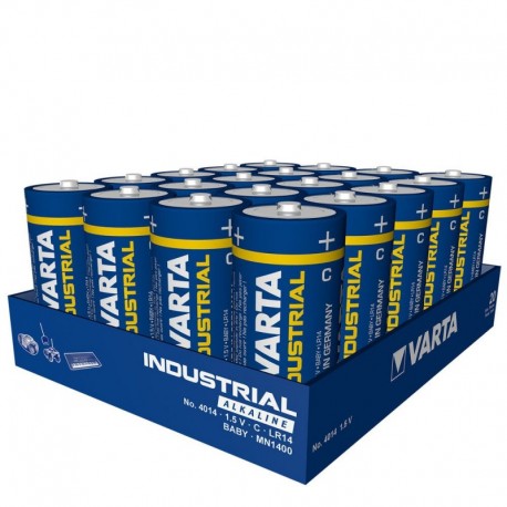 20 piles Varta Industrial Pro C LR14 alcalines