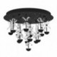 EGLO PIANOPOLI 2 390275 – plafonnier noir – Ø 500 mm