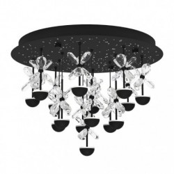 EGLO PIANOPOLI 2 390275 – plafonnier noir – Ø 500 mm