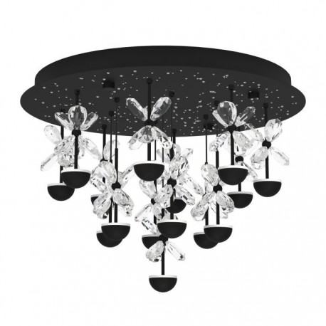 EGLO PIANOPOLI 2 390275 – plafonnier noir – Ø 500 mm