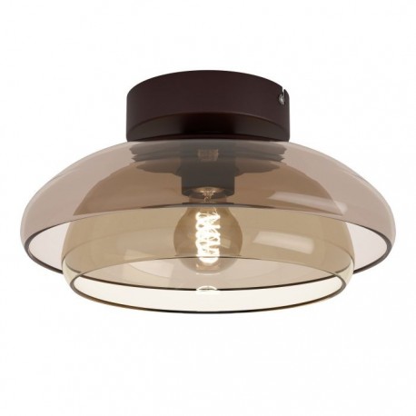 EGLO SALESIANI 902829 – plafonnier bordeaux – Ø 300 mm