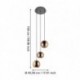 EGLO CORDOBA 390094 – suspension noir – Ø 455 mm