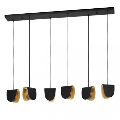 EGLO SERENARA 390184 – suspension noir et doré – H 1500 mm