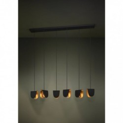 EGLO SERENARA 390184 – suspension noir et doré – H 1500 mm