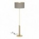 EGLO SANTANDRIA 390338 – lampadaire laiton brossé et brun – Ø 450 mm