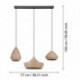 EGLO TORREMOLINOS 390269 – suspension noir – H 1500 mm