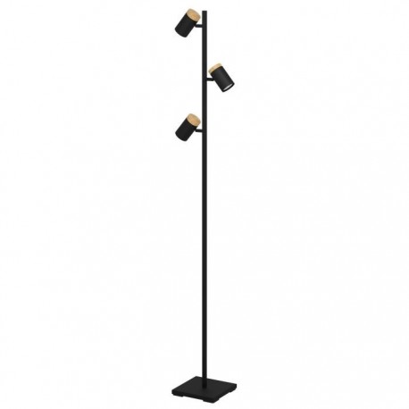 EGLO CARTAGENA 390071 – lampadaire noir et brun – H 1625 mm