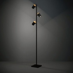 EGLO CARTAGENA 390071 – lampadaire noir et brun – H 1625 mm