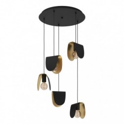 EGLO SERENARA 390183 – suspension noir et doré – Ø 500 mm