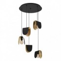 EGLO SERENARA 390183 – suspension noir et doré – Ø 500 mm