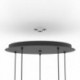 EGLO SERENARA 390183 – suspension noir et doré – Ø 500 mm