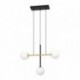 EGLO PAZ 390177 – suspension noir et laiton brossé – H 1500 mm
