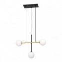 EGLO PAZ 390177 – suspension noir et laiton brossé – H 1500 mm