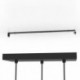 EGLO PAZ 390177 – suspension noir et laiton brossé – H 1500 mm