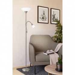 EGLO UP 2 82842 – lampadaire nickel mat – Ø 275 mm