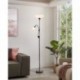 EGLO UP 2 93917 – lampadaire nickel noir – Ø 275 mm