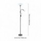 EGLO UP 2 93917 – lampadaire nickel noir – Ø 275 mm