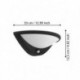 EGLO BELCREDA 97312 – applique extérieure anthracite avec détecteur – H 125 mm