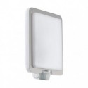 EGLO MUSSOTTO 97218 – applique extérieure inox et blanc avec détecteur – H 305 mm