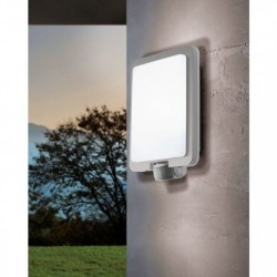 EGLO MUSSOTTO 97218 – applique extérieure inox et blanc avec détecteur – H 305 mm