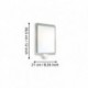 EGLO MUSSOTTO 97218 – applique extérieure inox et blanc avec détecteur – H 305 mm