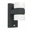 EGLO ATOLLARI 96276 – applique extérieure anthracite avec détecteur – H 230 mm
