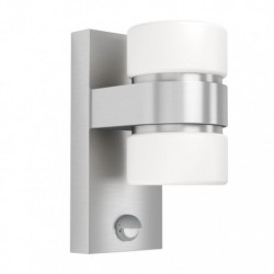 EGLO ATOLLARI 96277 – applique extérieure inox et argenté avec détecteur – H 230 mm
