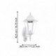 EGLO NAVEDO 93447 – applique extérieure blanc avec détecteur – H 425 mm
