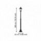 EGLO NAVEDO 93464 – borne noir et argent patiné – Ø 230 mm