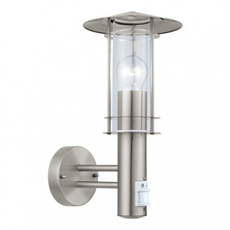 EGLO LISIO 30185 – applique extérieure inox avec détecteur – Ø 105 mm