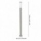 EGLO HELSINKI 83281 – borne inox avec détecteur – Ø 75 mm