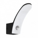 EGLO FIUMICINO 98149 – applique extérieure noir avec détecteur – H 180 mm
