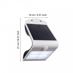 EGLO LAMOZZO 98757 – applique extérieure blanc avec détecteur – H 210 mm