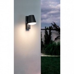 EGLO CALDIERO 97451 – applique extérieure anthracite avec détecteur – H 240 mm