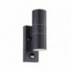 EGLO RIGA 5 32899 – applique extérieure anthracite avec détecteur – H 215 mm