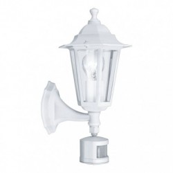 EGLO LATERNA 5 22464 – applique extérieure blanc avec détecteur – H 360 mm