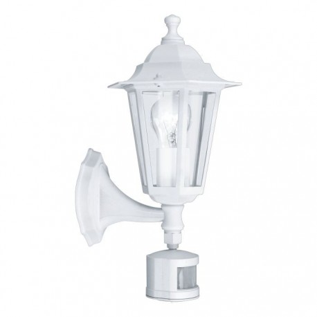 EGLO LATERNA 5 22464 – applique extérieure blanc avec détecteur – H 360 mm