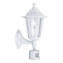 EGLO LATERNA 5 22464 – applique extérieure blanc avec détecteur – H 360 mm
