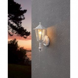 EGLO LATERNA 5 22464 – applique extérieure blanc avec détecteur – H 360 mm