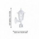 EGLO LATERNA 5 22464 – applique extérieure blanc avec détecteur – H 360 mm